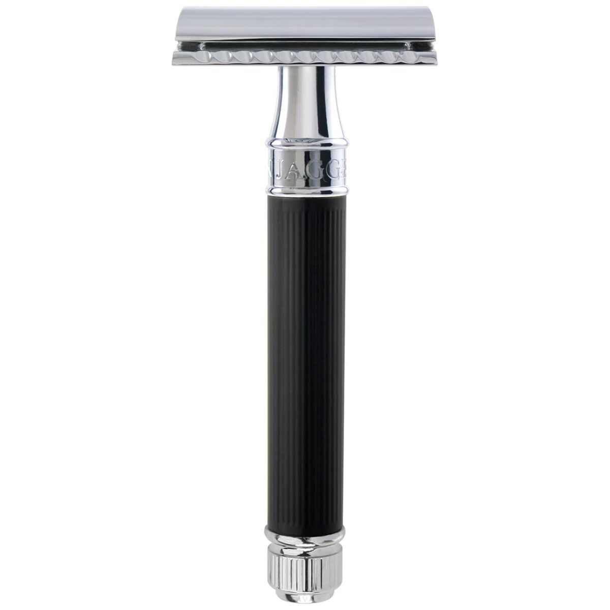 Edwin Jagger Safety Razor DE86 Rubber Coated Black